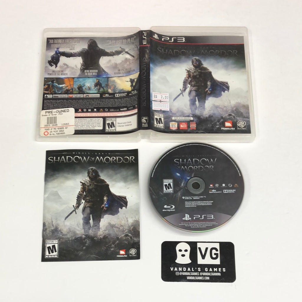 Middle Earth: Shadow of Mordor WHV Games PlayStation 3