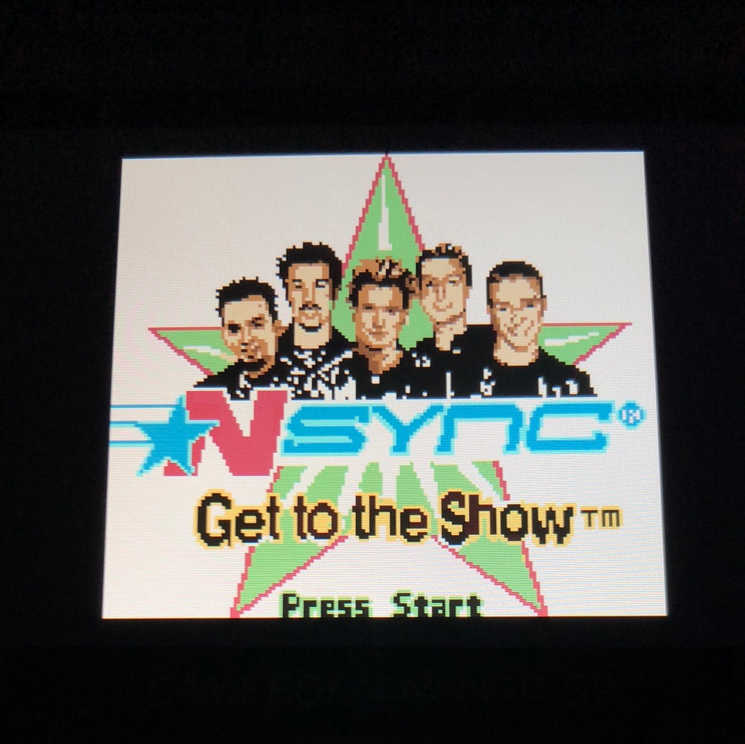 Gbc - N Sync Get to the Show Nintendo Gameboy Color Cart Only #111