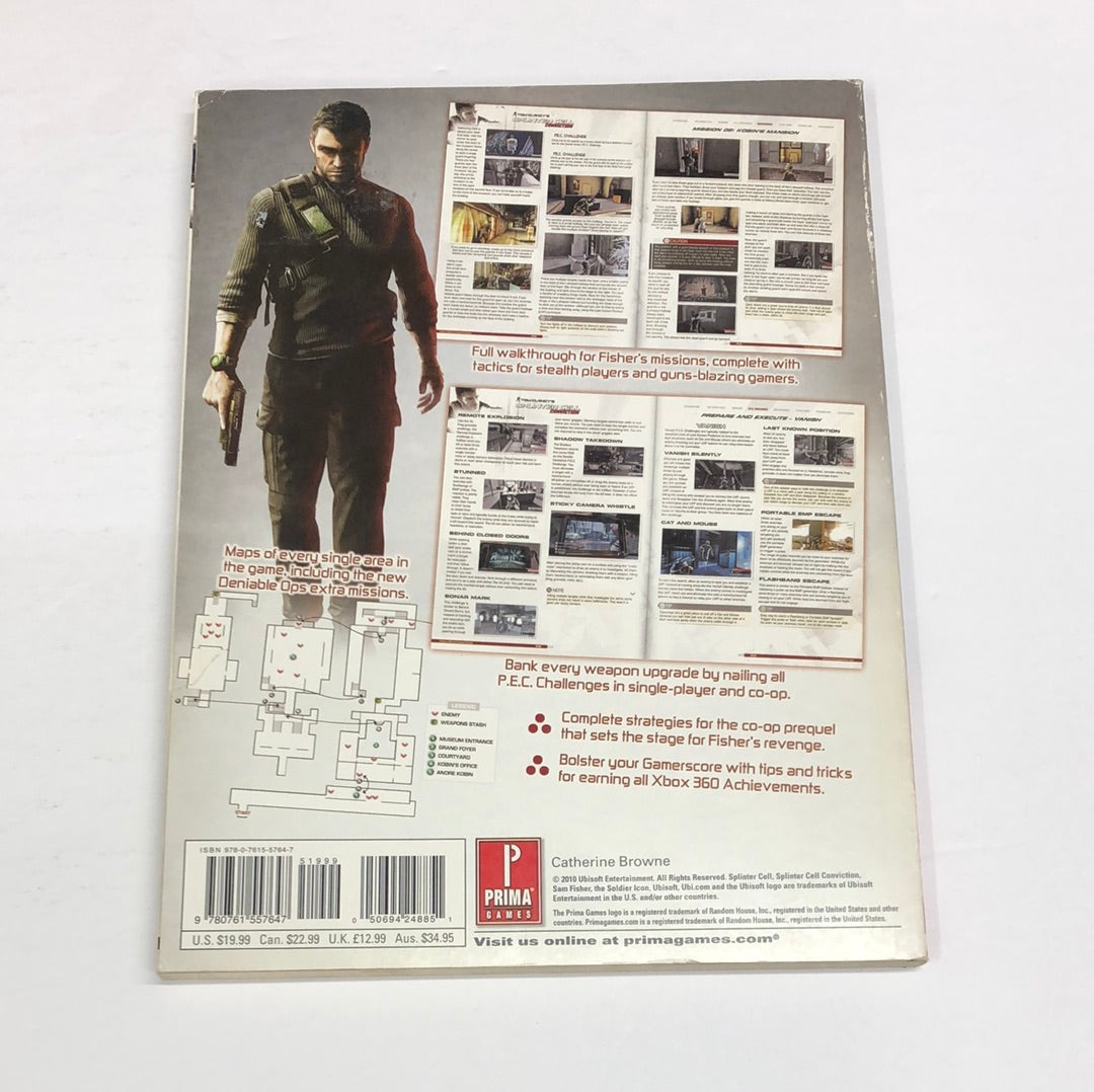 Buy Xbox 360 Splinter Cell Conviction Official Game Guide