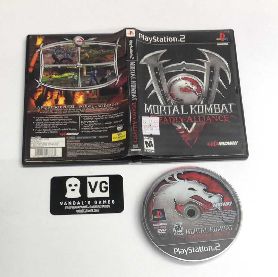 Ps2 - Mortal Kombat Deadly Alliance Sony PlayStation 2 W/ Case #111