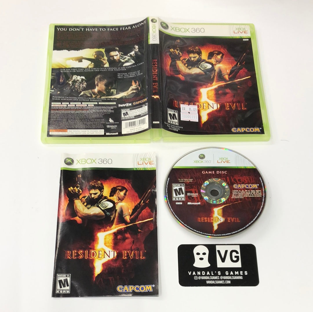 Xbox 360 - Resident Evil 5 Microsoft Xbox 360 Complete #111