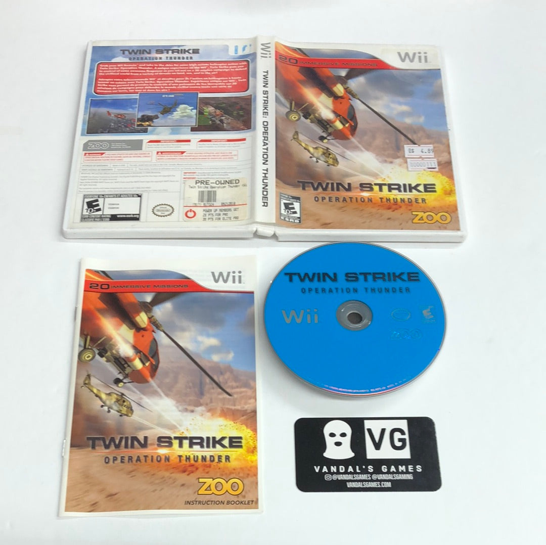 Wii - Twin Strike Operation Thunder Nintendo Wii Complete #111