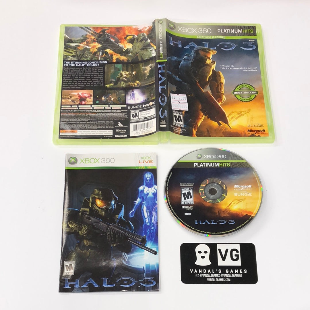 Xbox 360 - Halo 3 Platinum Hits Microsoft Xbox 360 Complete #111