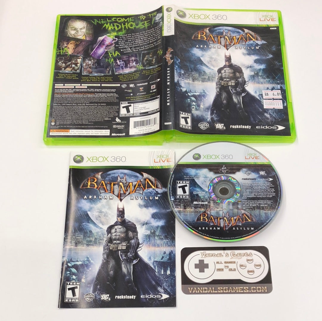 Xbox 360 - Batman Arkham Asylum Microsoft Xbox 360 Complete #111