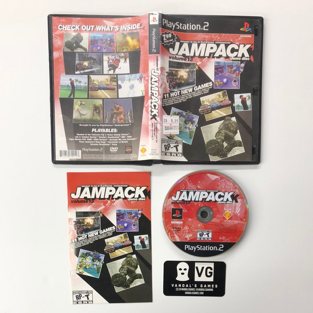 Ps2 - Jampack Demo Disc Volume 13 Red Cover Sony PlayStation 2 Complete #111