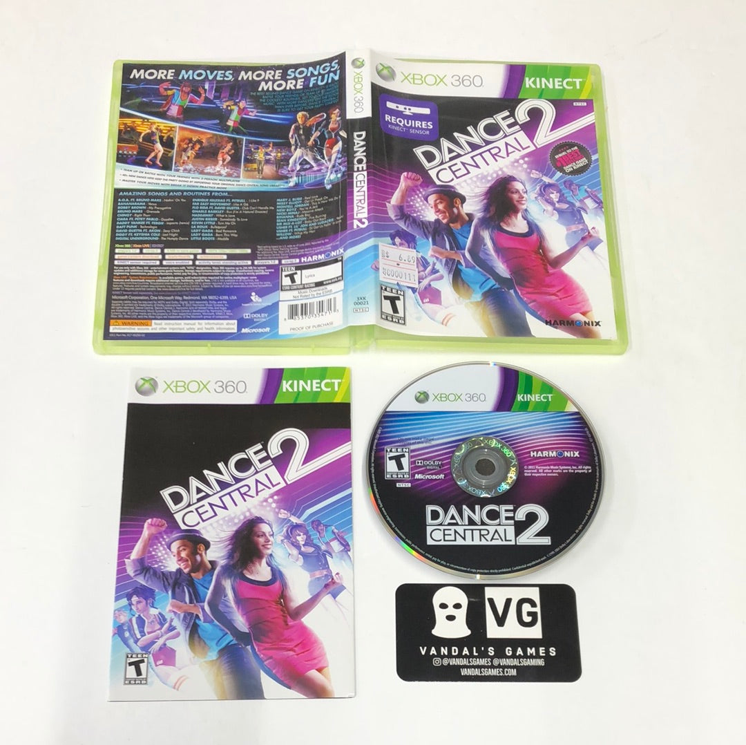 Xbox 360 - Dance Central 2 Microsoft Xbox 360 Complete #111