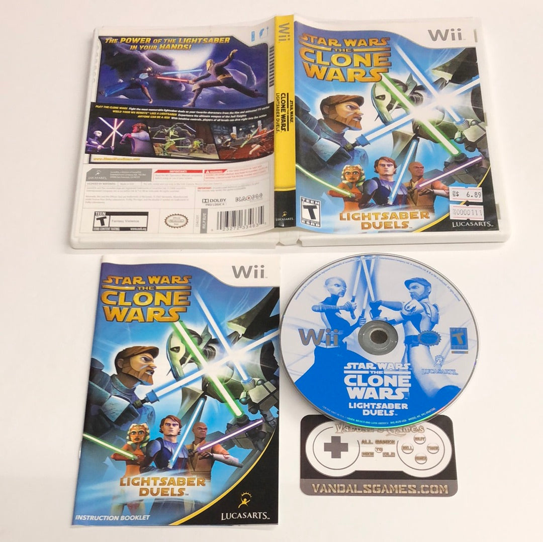 Wii - Star Wars the Clone Wars Lightsaber Duels Nintendo Wii Complete #111