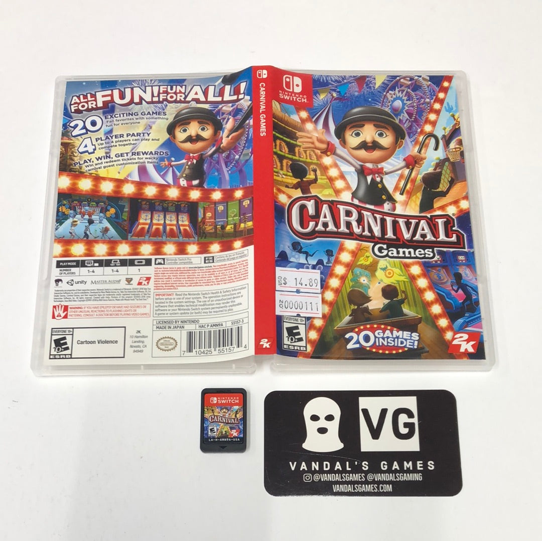 Switch - Carnival Games Nintendo Switch W/ Case #111