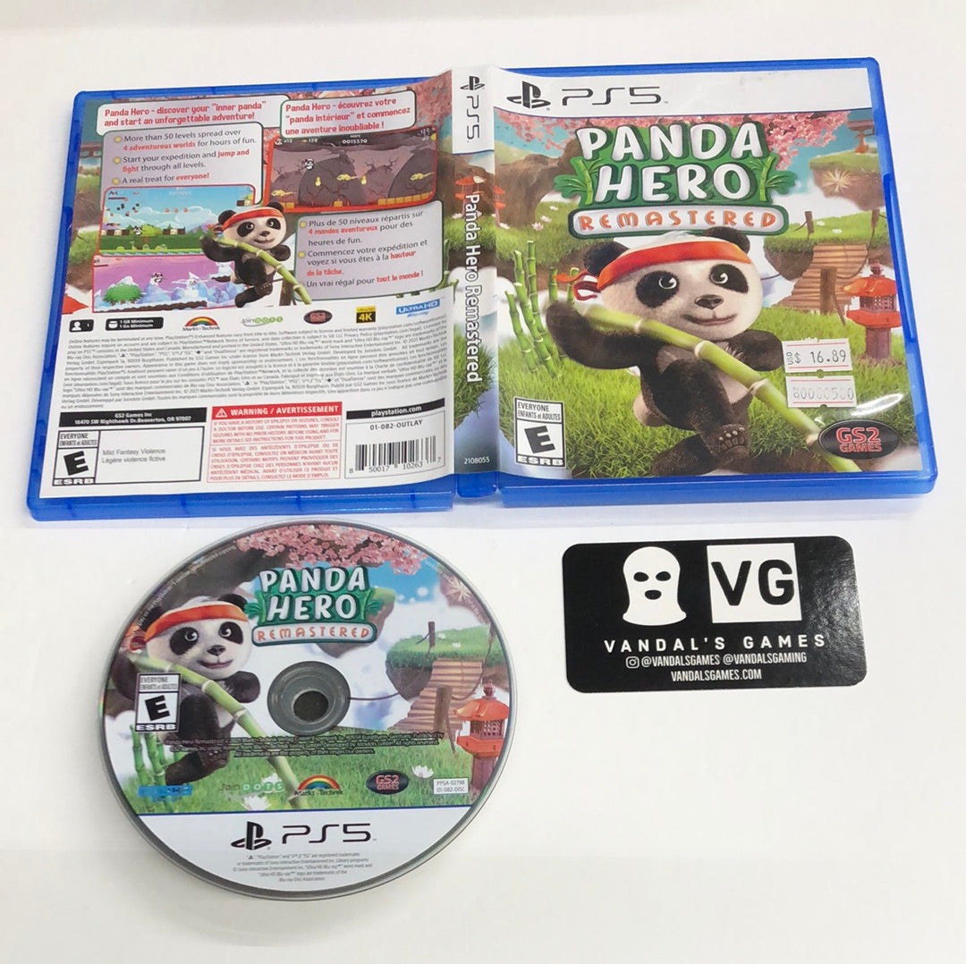 PS5 - Panda Hero Remastered Sony PlayStation 5 With Case #500