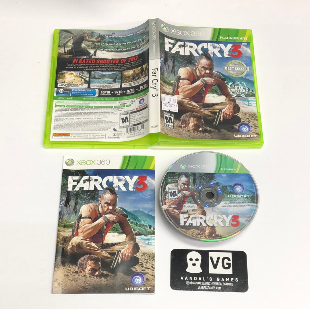 Xbox 360 - Far Cry 3 Platinum Hits Microsoft Xbox 360 Complete #111