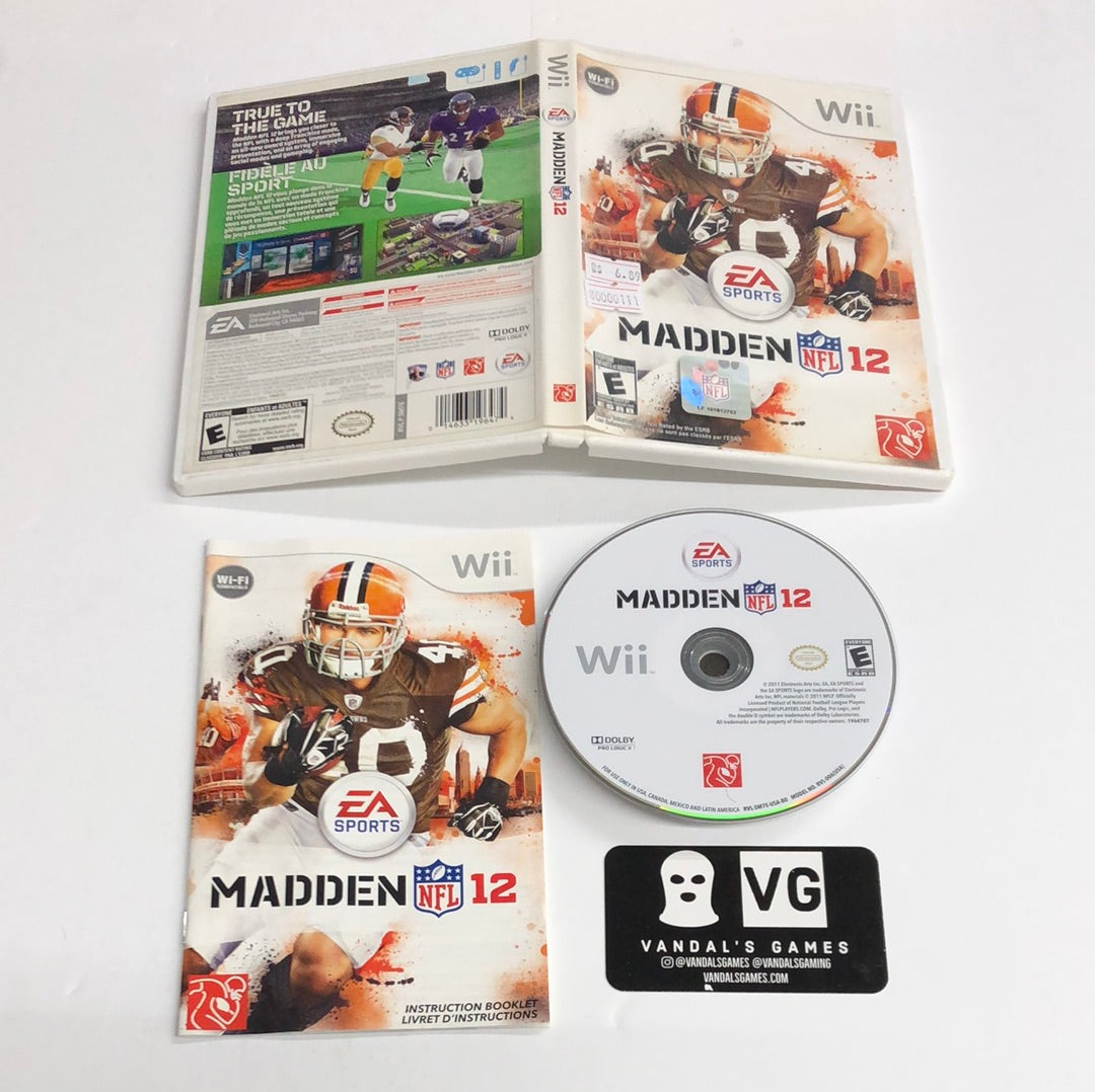 Wii - Madden NFL 12 Nintendo Wii Complete #111