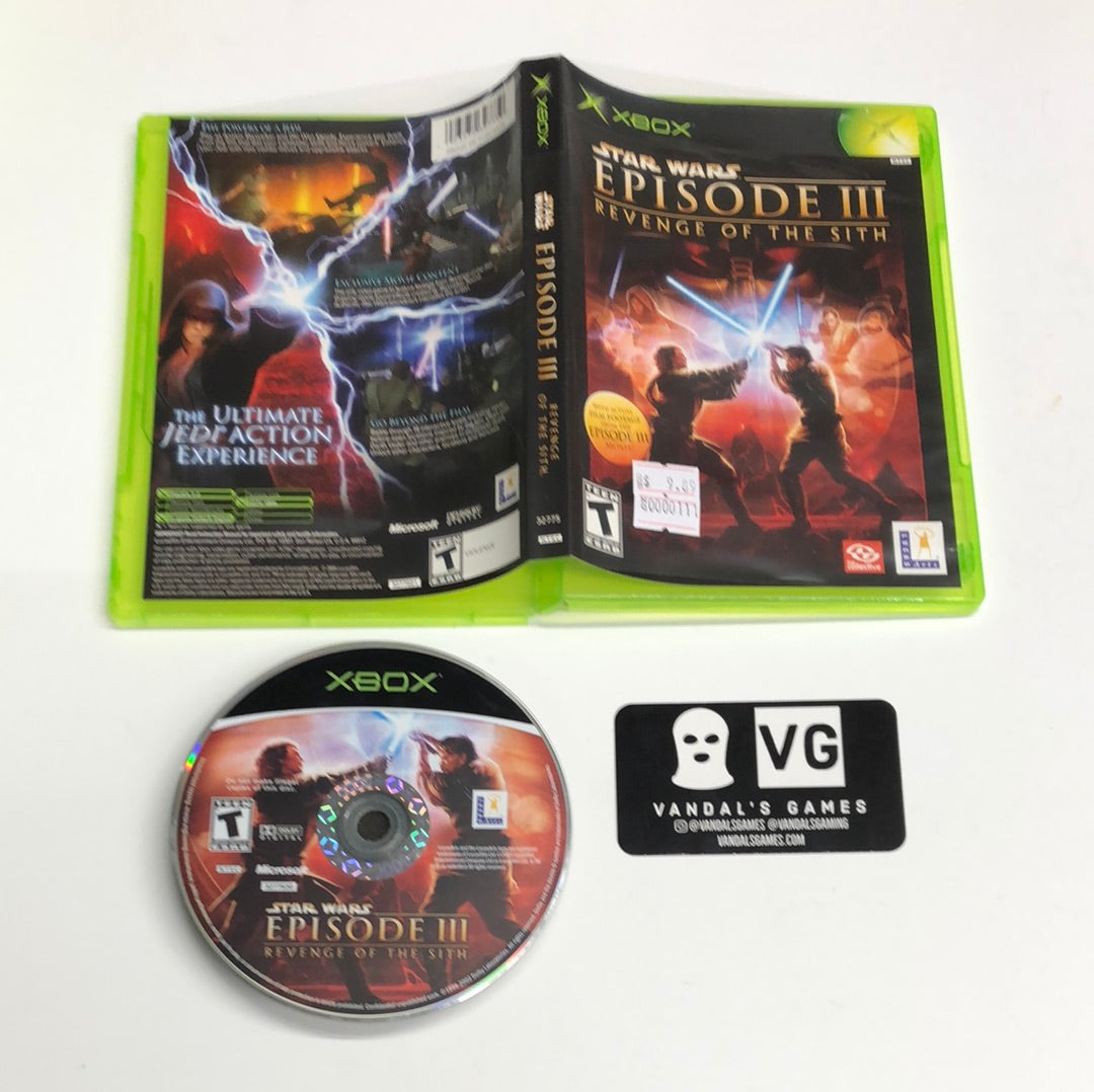 Xbox - Star Wars Episode III Revenge of the Sith Microsoft Xbox W/ Case #111
