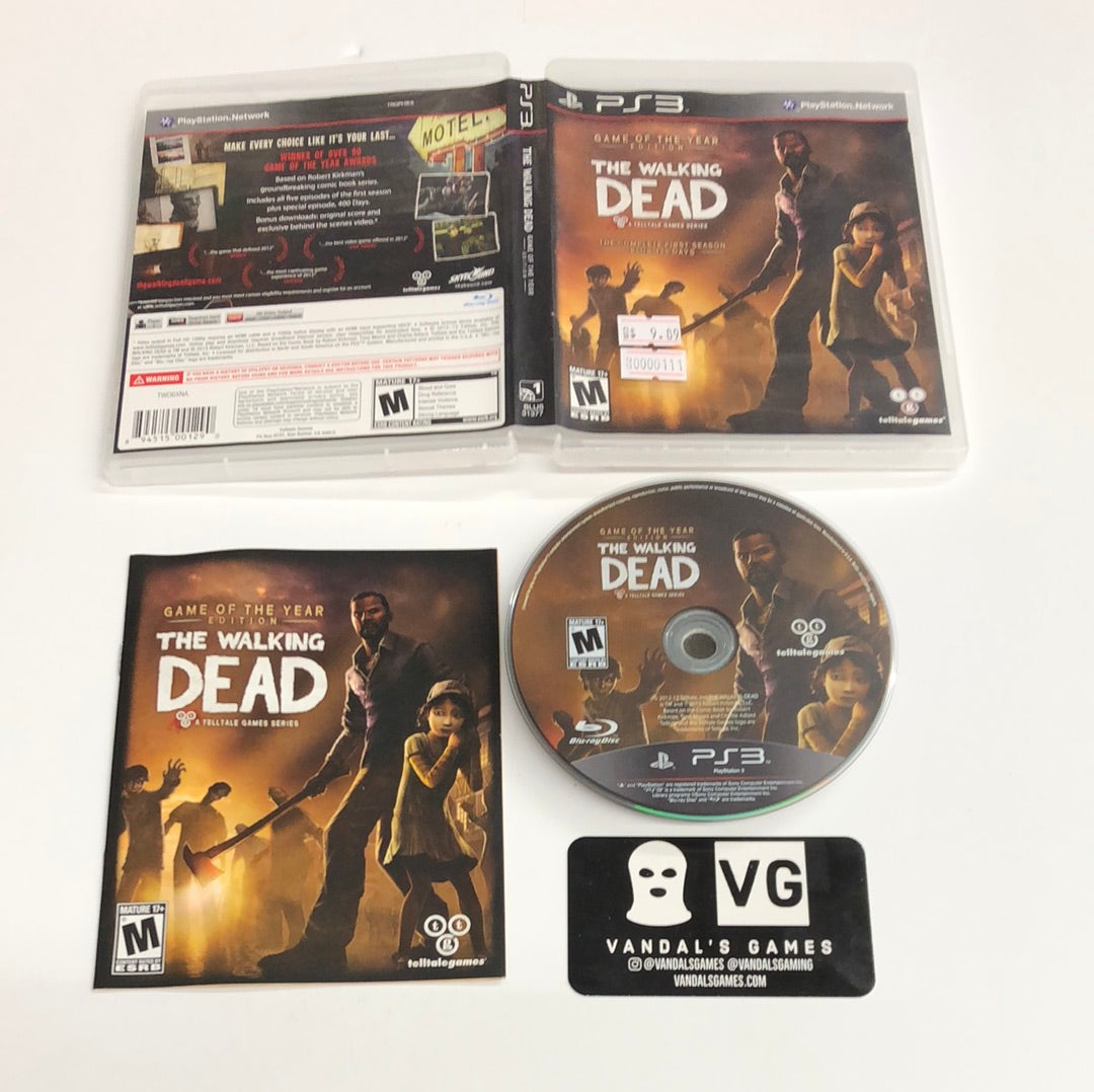 Ps3 - The Walking Dead Game of the Year Edition Sony PlayStation 3 Complete #111
