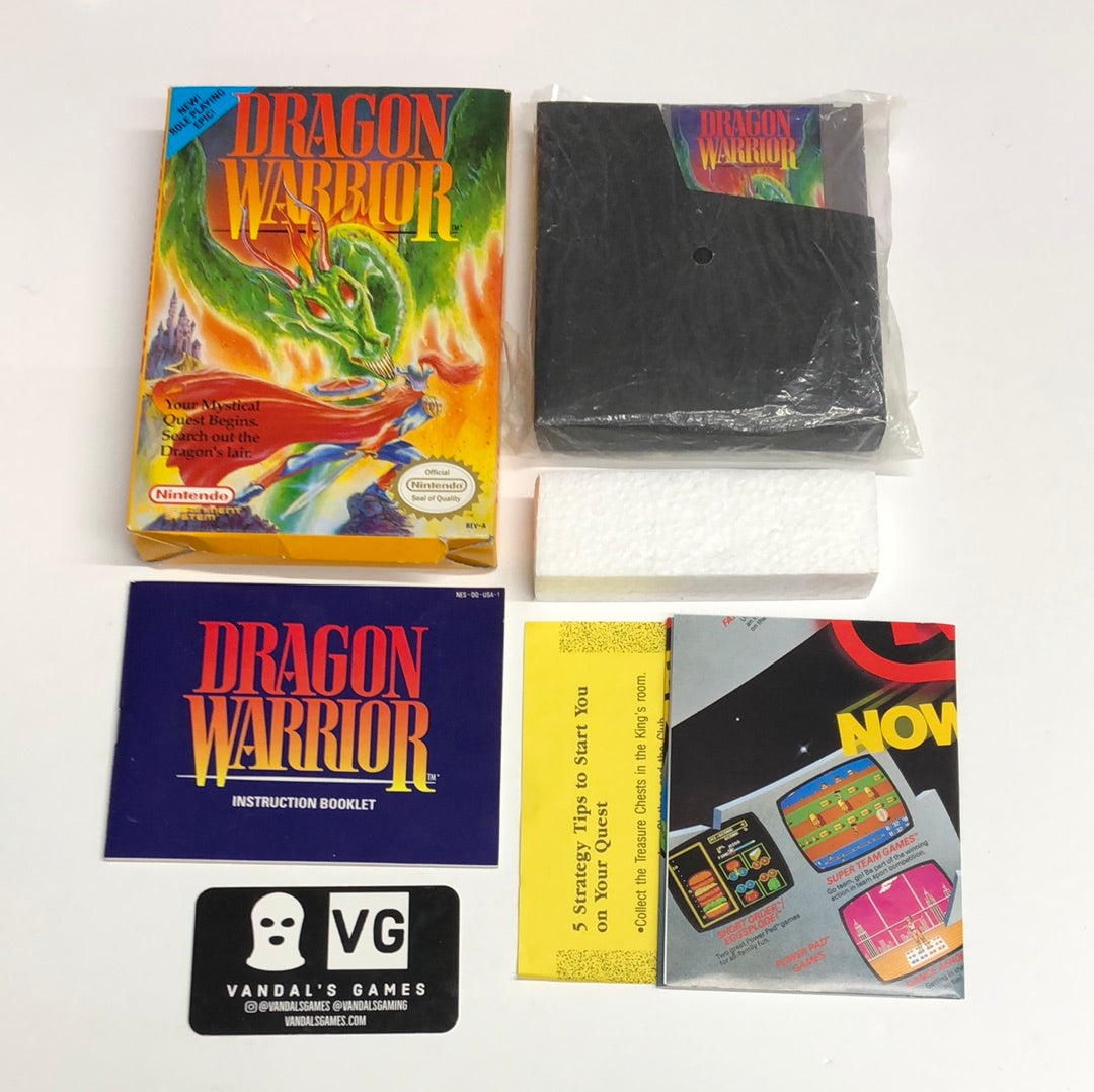 Nes - Dragon Warrior Nintendo Entertainment System Complete #1205