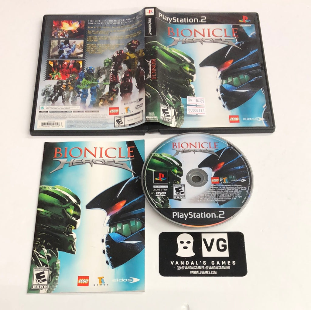 Ps2 Bionicle Heroes Sony PlayStation 2 Complete 111 vandalsgaming