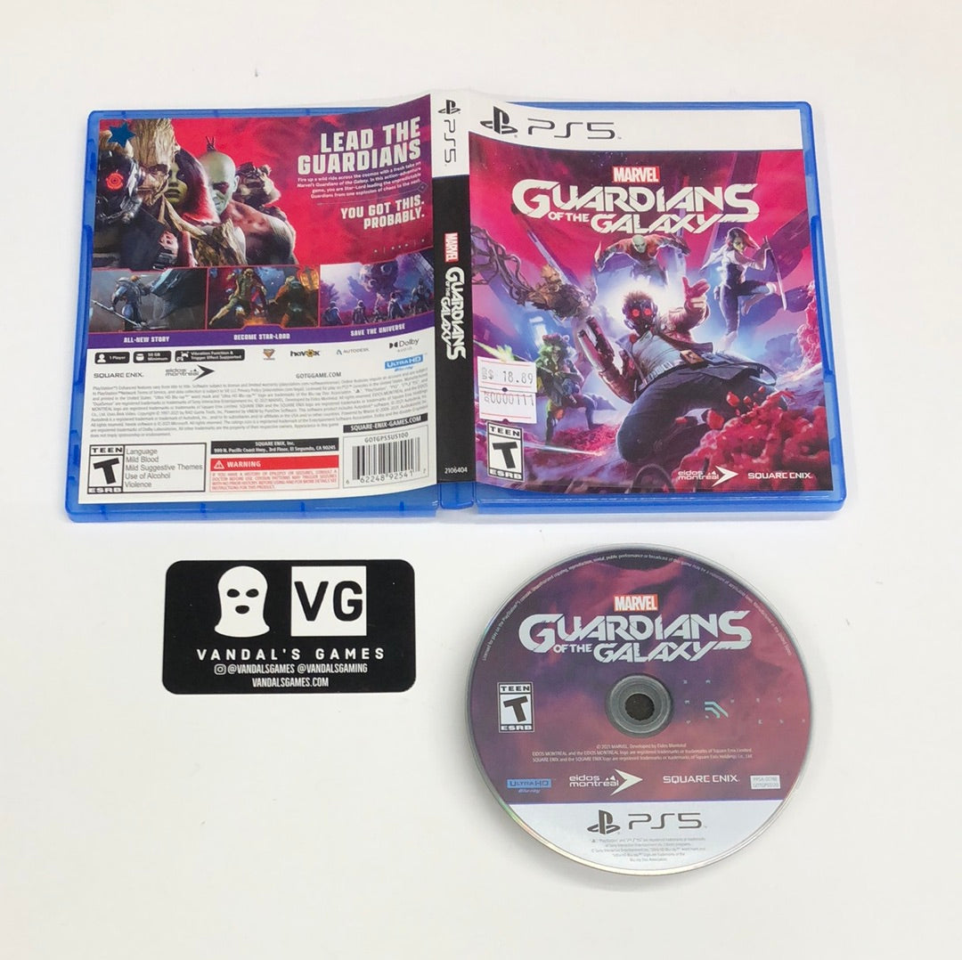 Ps5 - Marvel Guardian of the Galaxy Sony PlayStation 5 W/ Case #111