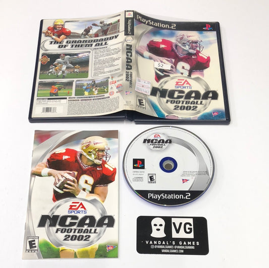 Ps2 - NCAA Football 2002 Sony PlayStation 2 Complete Sun Faded #1467