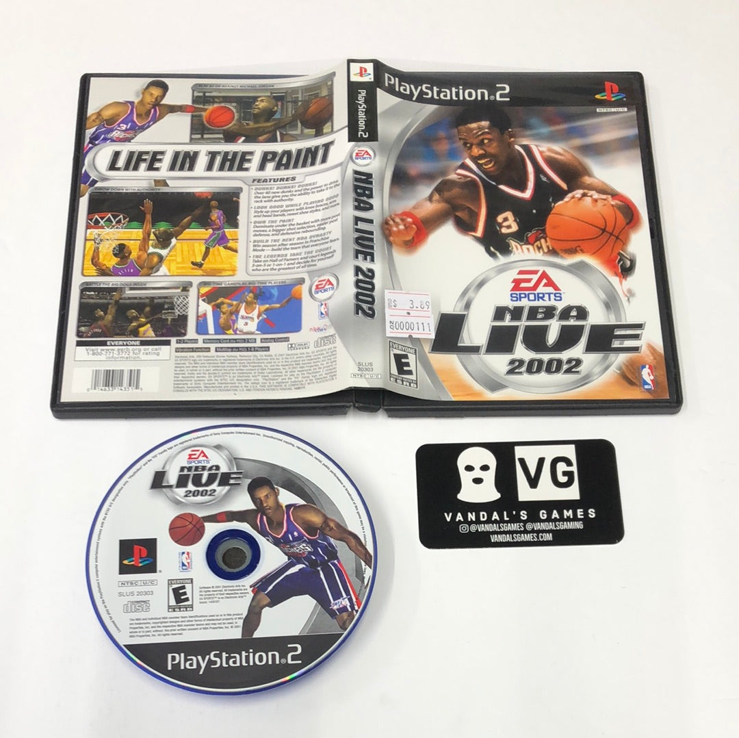 Ps2 - NBA Live 2002 Sony PlayStation 2 W/ Case #111