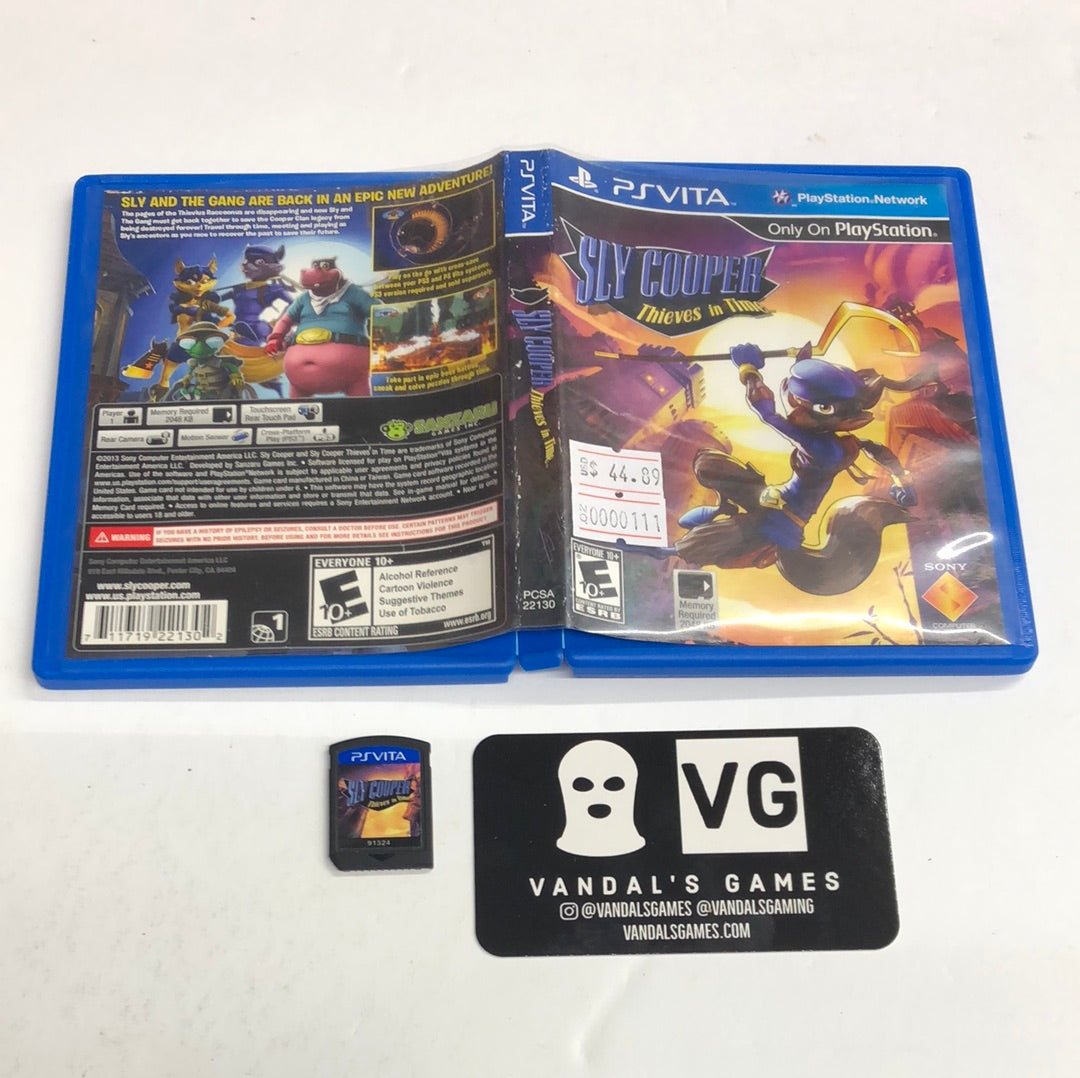 Ps Vita - Sly Cooper Thieves in Time Sony PlayStation Vita w/ Case #111