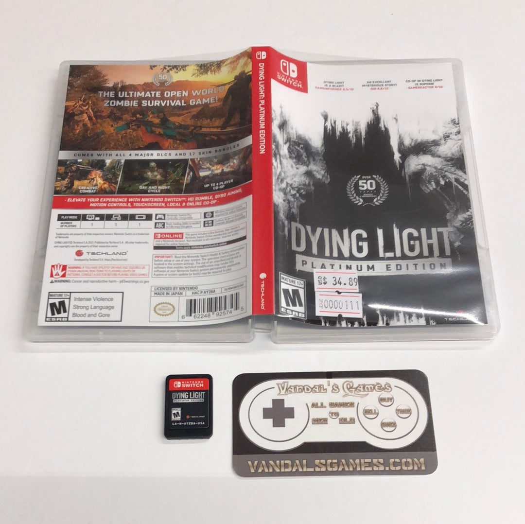 Switch - Dying Light Platinum Edition Nintendo Switch Complete #111
