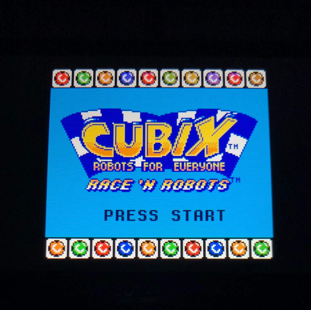 GBC - Cubix Robots for Everyone Race n Robots Nintendo Gameboy Color Cart #111