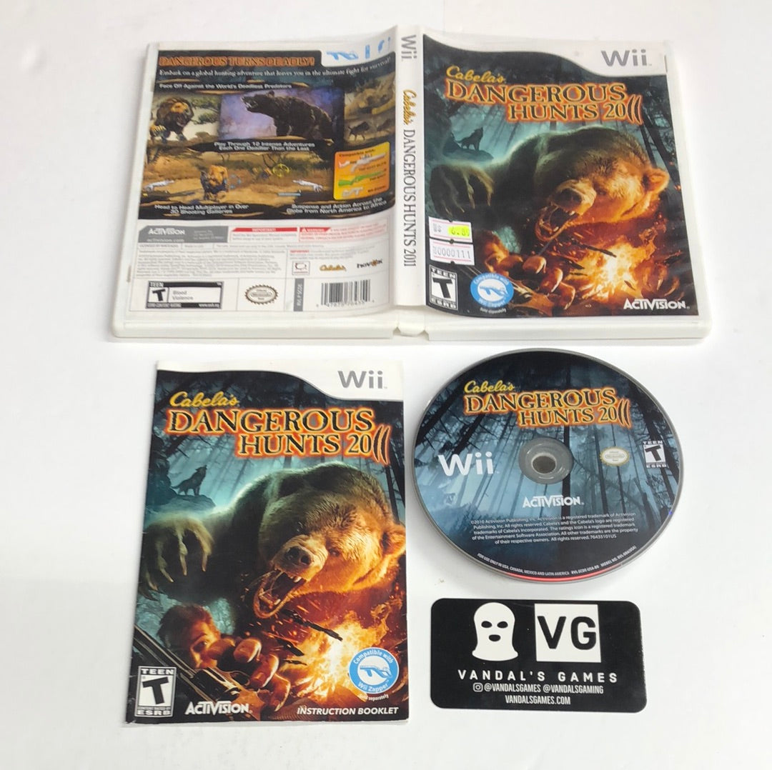 Wii - Cabela's Dangerous Hunts 2011 Nintendo Wii Complete #111