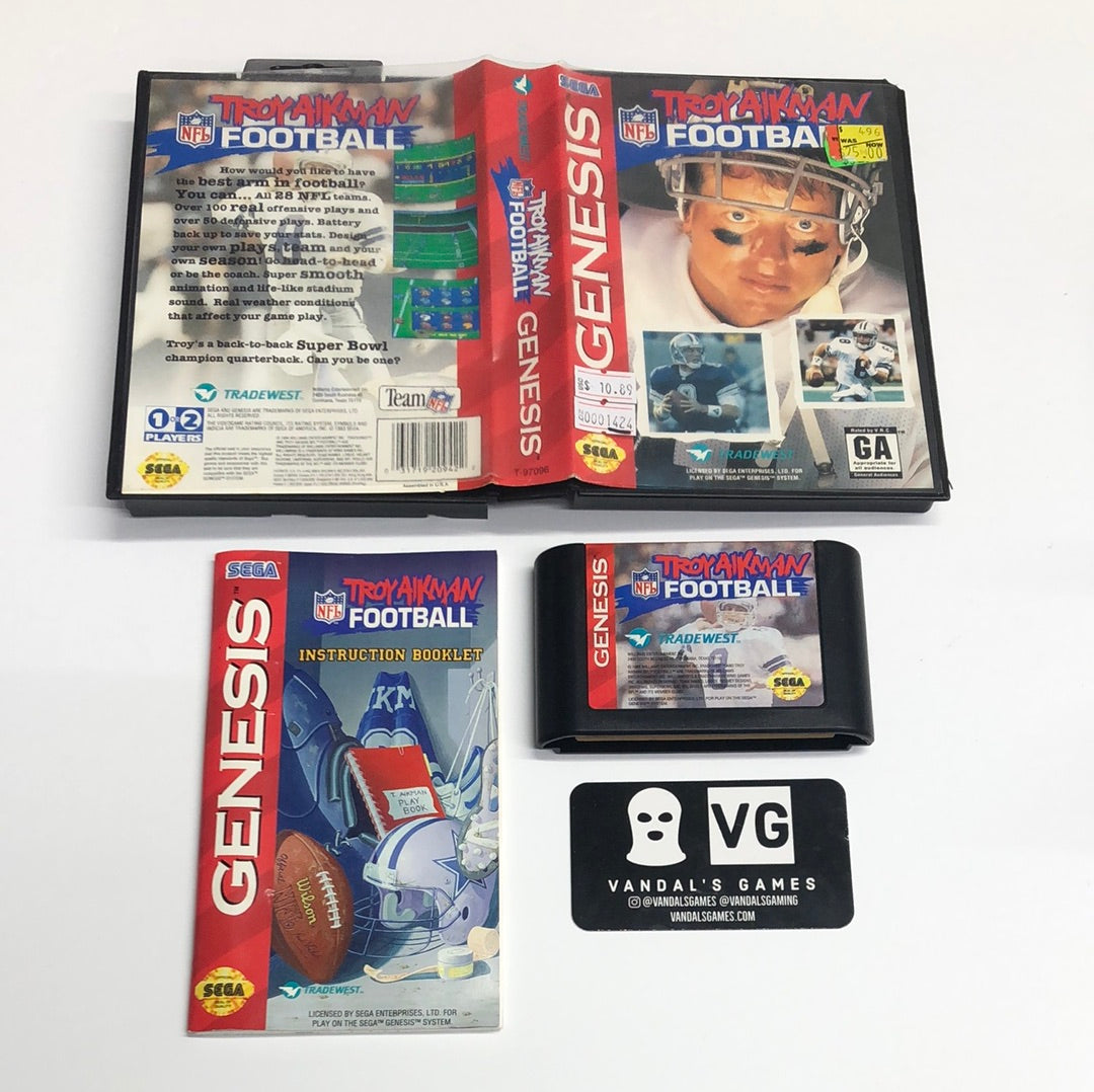 Genesis - Troy Aikman Football Sega Genesis Complete #1424