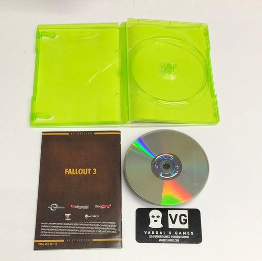 Xbox 360 - Fallout 3 Winner Case Microsoft Xbox 360 Complete #111