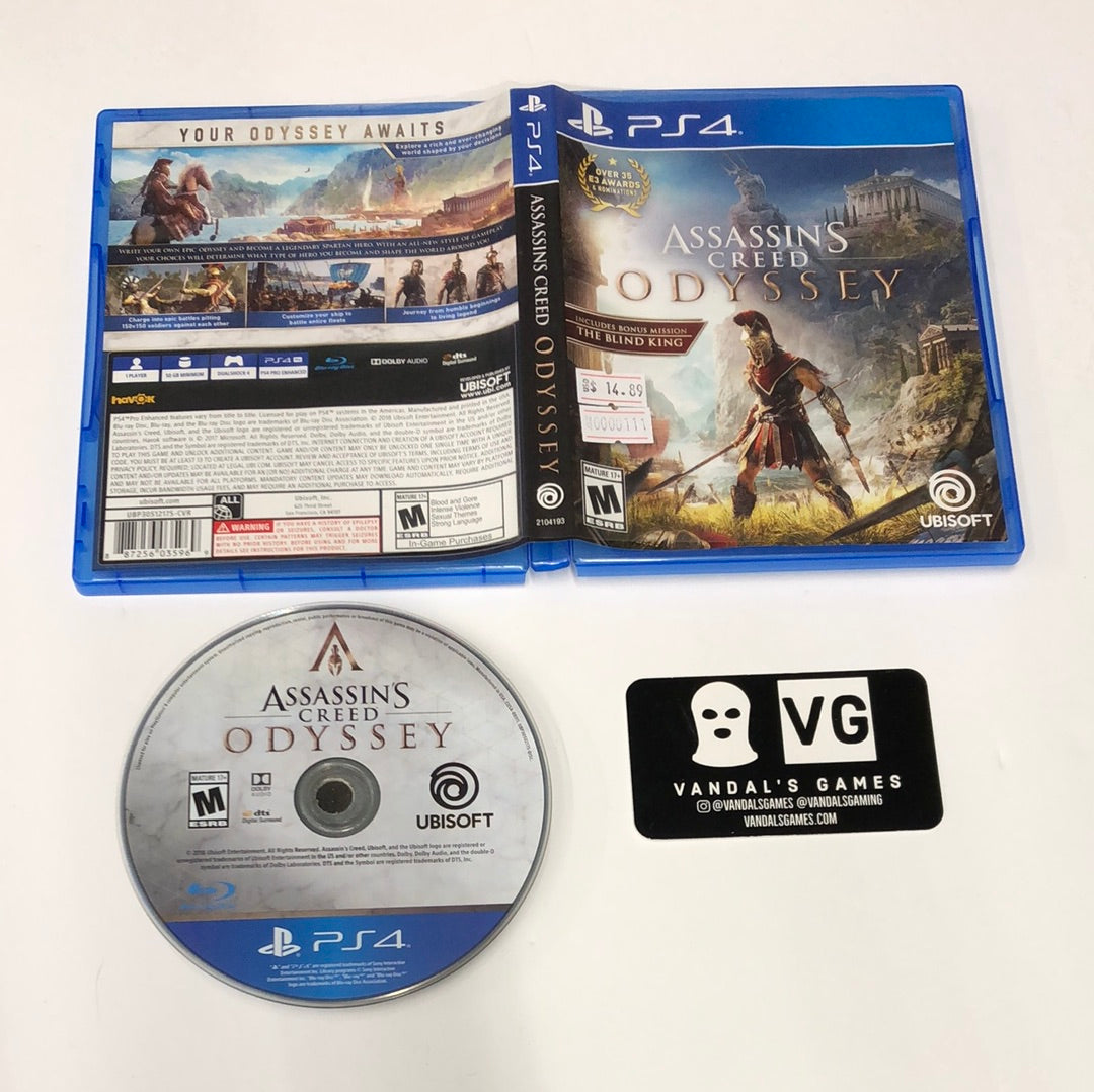 Ps4 - Assassin's Creed Odyssey Sony PlayStation 4 W/ Case #111