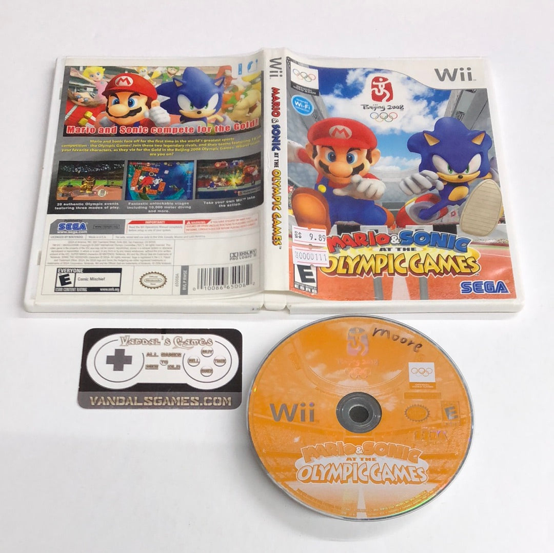 Wii - Mario & Sonic at the Olympic Games Nintendo Wii With Case #111