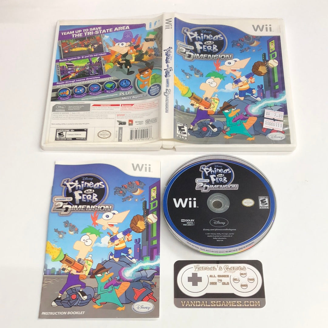 Wii - Phineas and Ferb across the 2nd dimension Nintendo Wii Complete #111