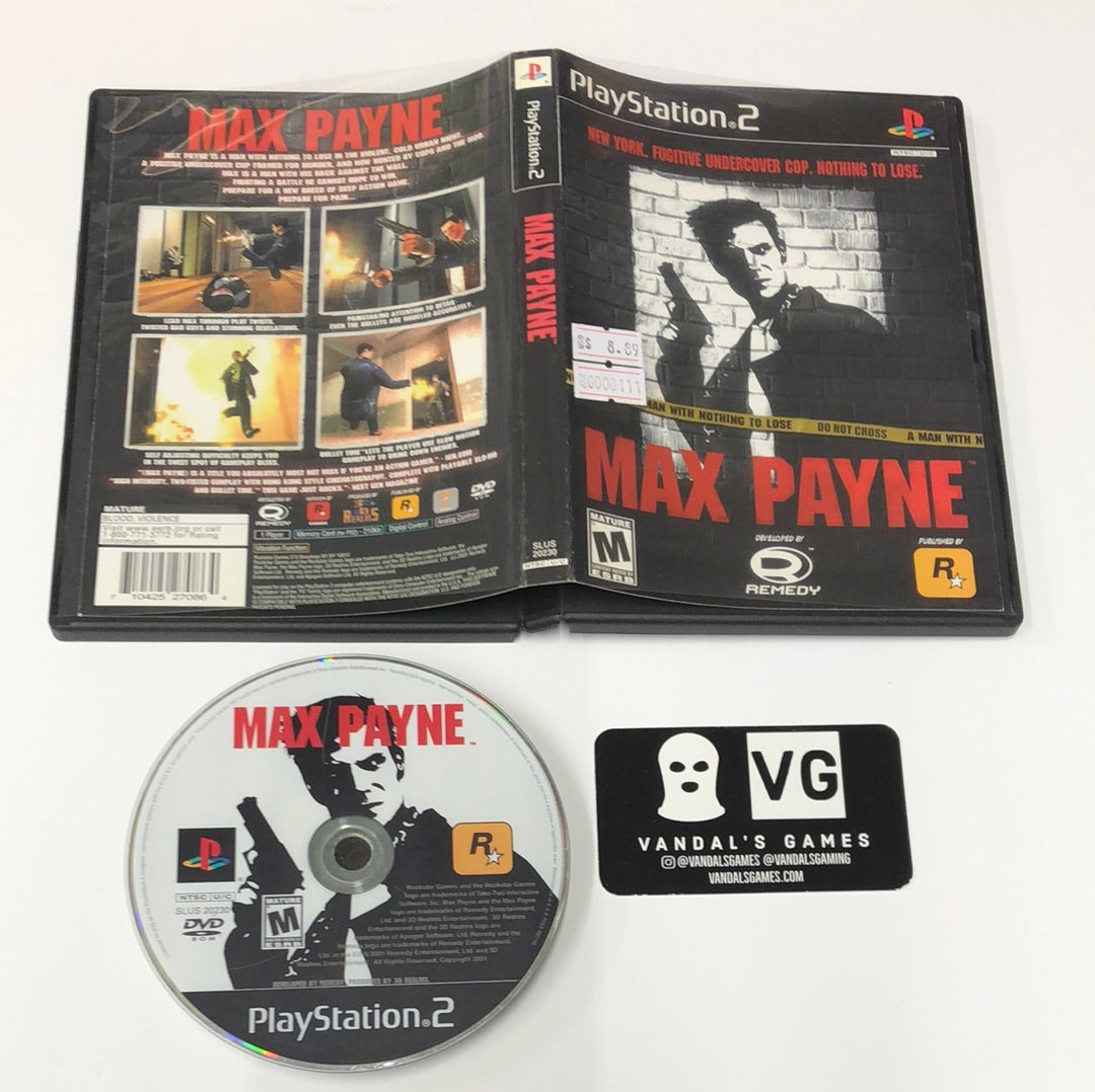 Ps2 - Max Payne Sony PlayStation 2 W/ Case #111