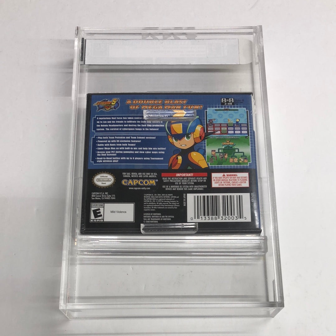 Graded - Ds - Mega Man 5 Battle Network Double Pack IGS 9 8.5 VGA Wata New