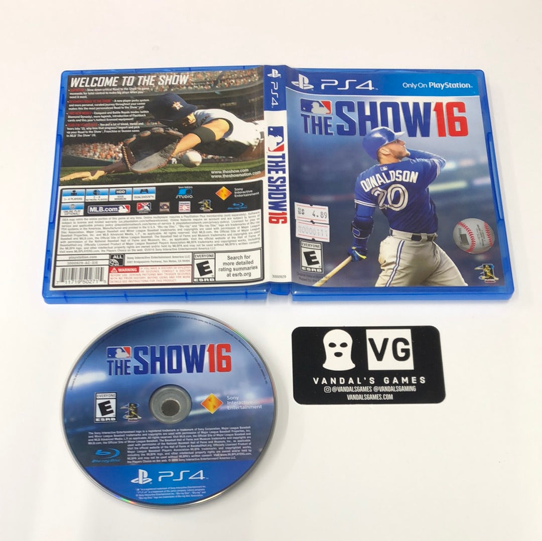 Ps4 - MLB 16 The Show Sony PlayStation 4 W/ Case #111