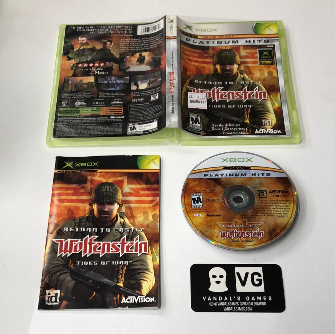 Xbox - Return to Castle Wolfenstein Tides of War Platinum Hits Complete #111