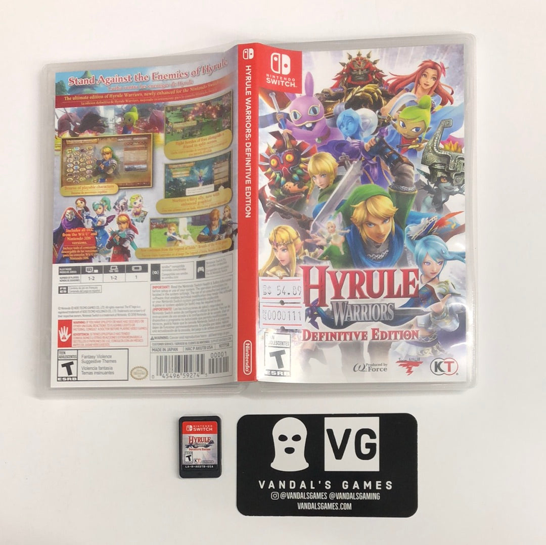 Switch - Hyrule Warriors: Definitive Edition Nintendo Switch W/ Case #111