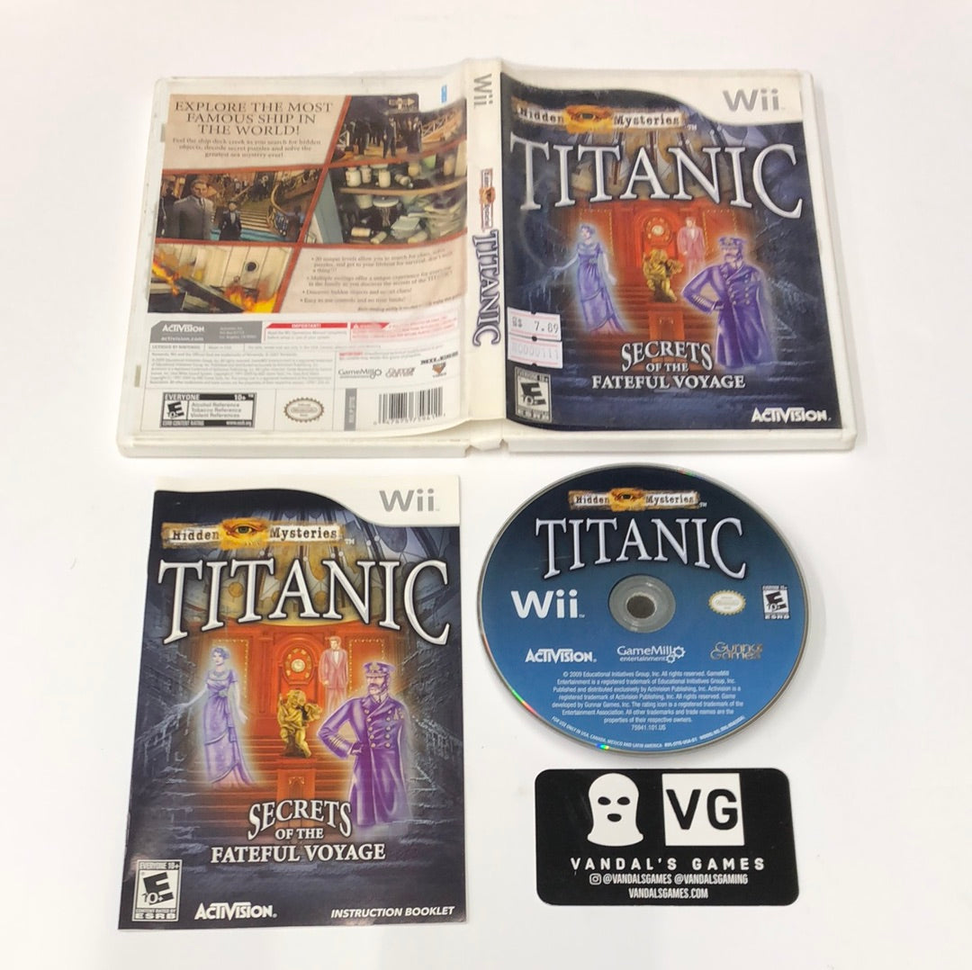 Wii - Titanic Secrets of the Fateful Voyage Nintendo Wii Complete #111