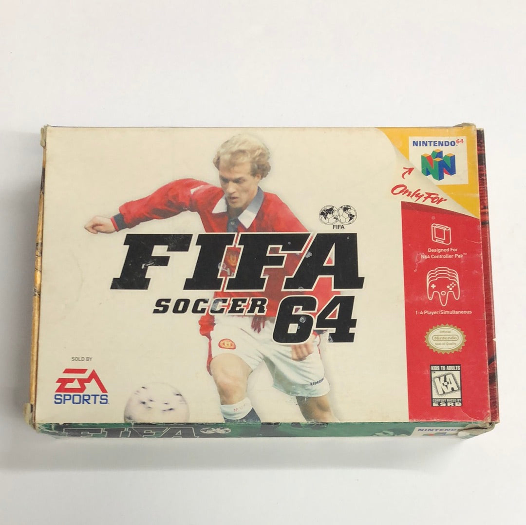 N64 - Fifa Soccer 64 Nintendo 64 Complete w/ Box Manual #613