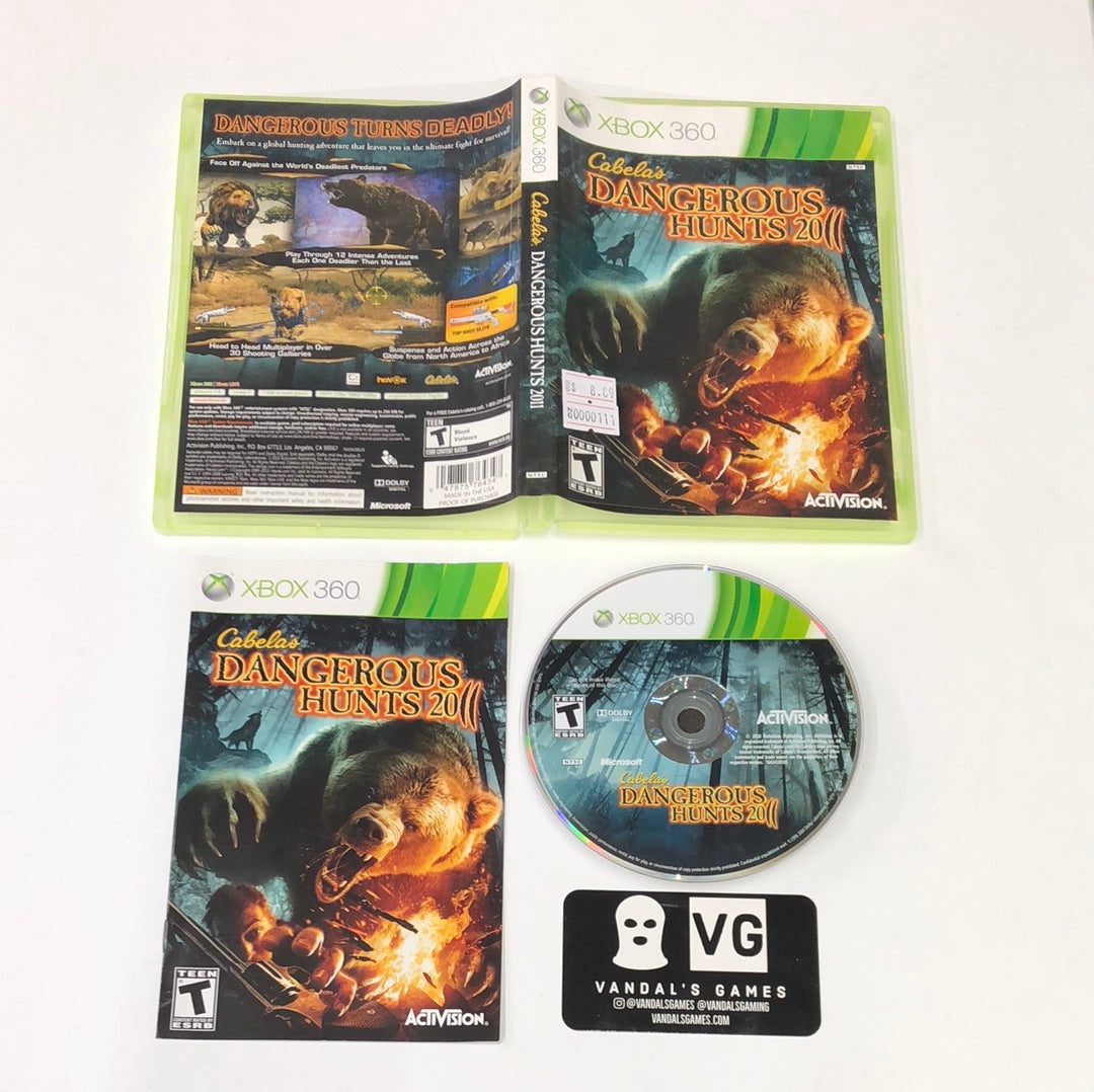 Xbox 360 - Cabela's Dangerous Hunts 2011 Microsoft Xbox 360 Complete #111