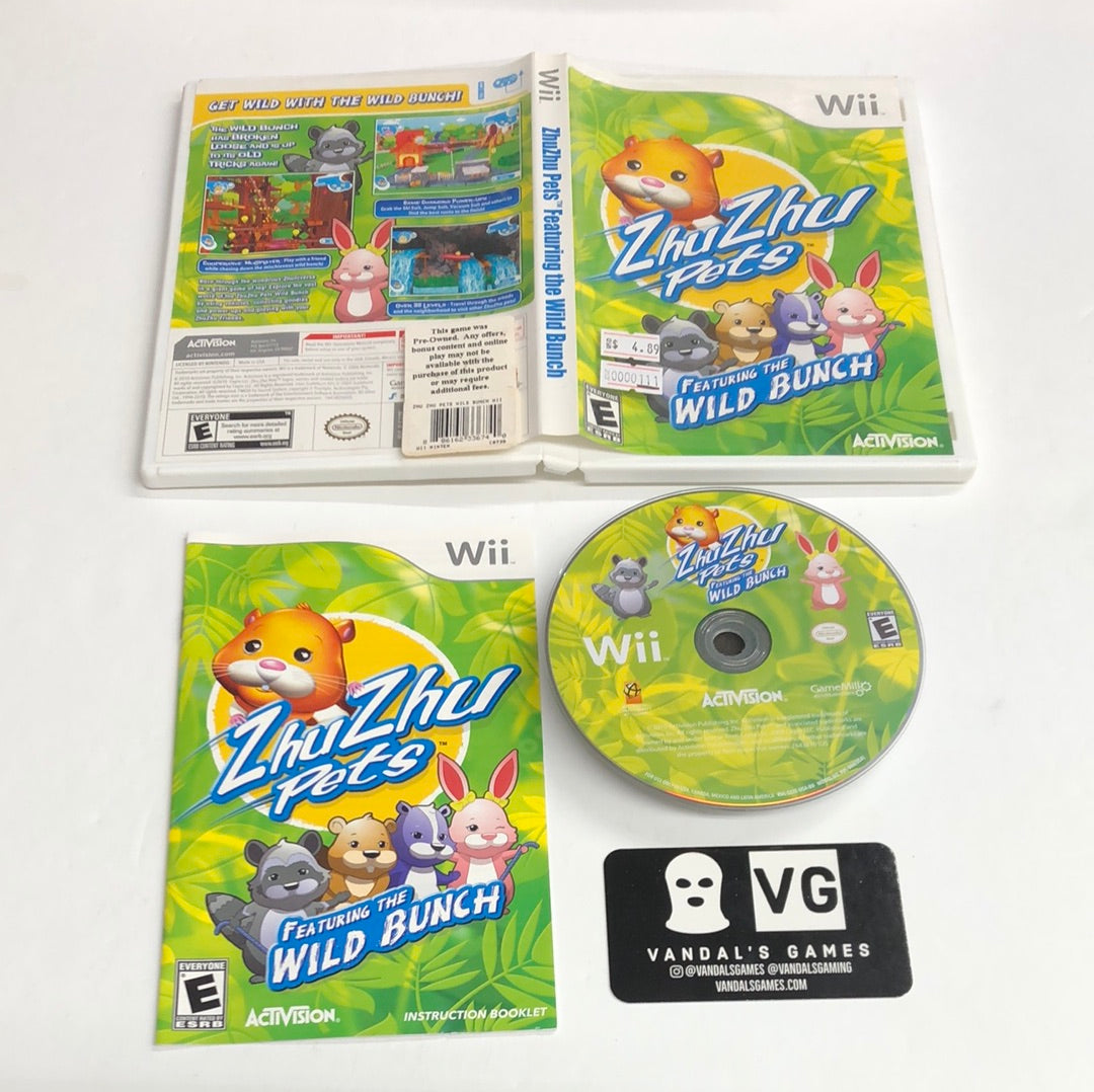 Wii - Zhu Zhu Pets Featuring the Wild Bunch Nintendo Wii Complete #111