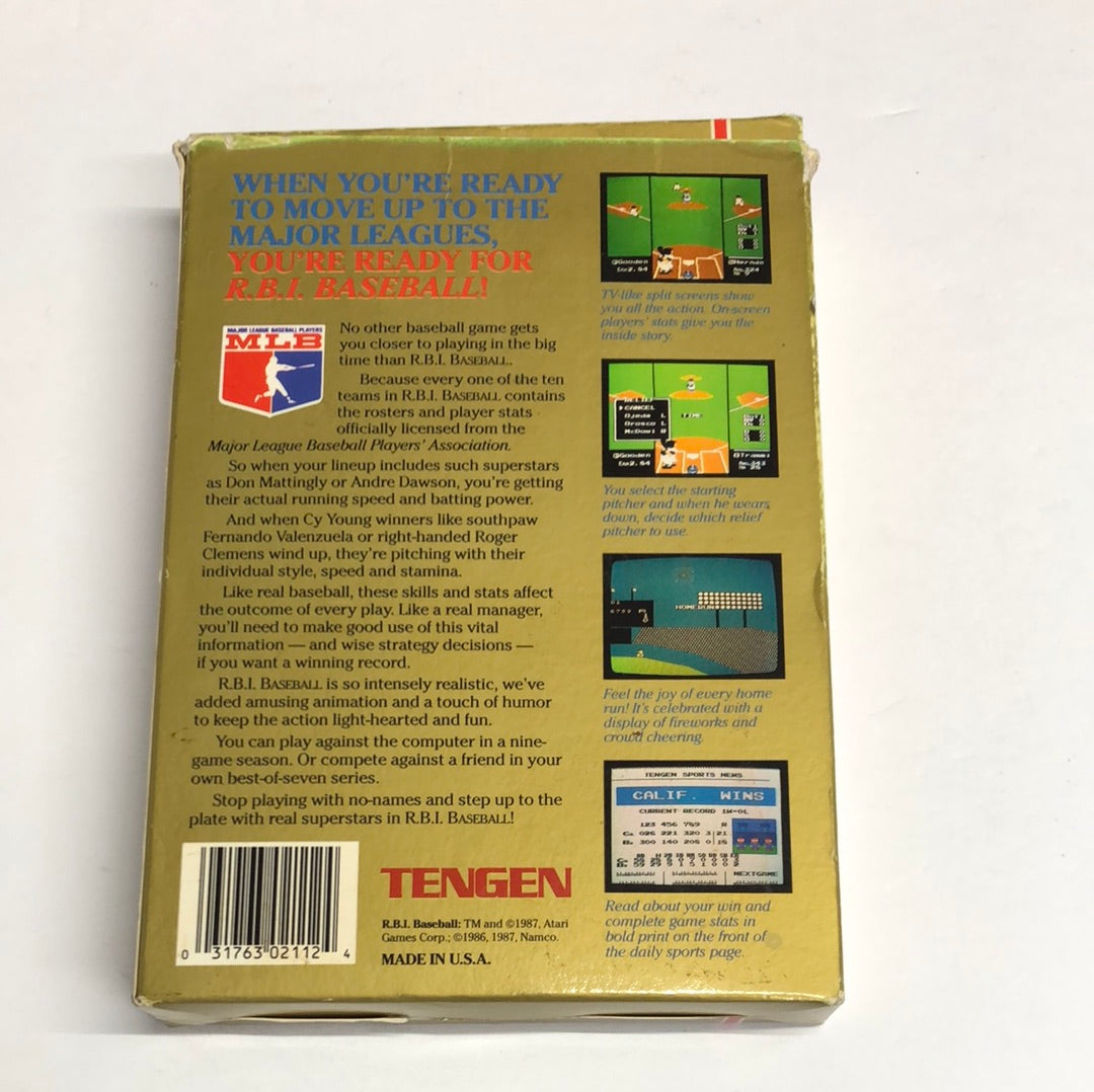 Nes - R.B.I Baseball Nintendo Entertainment System Complete #1205