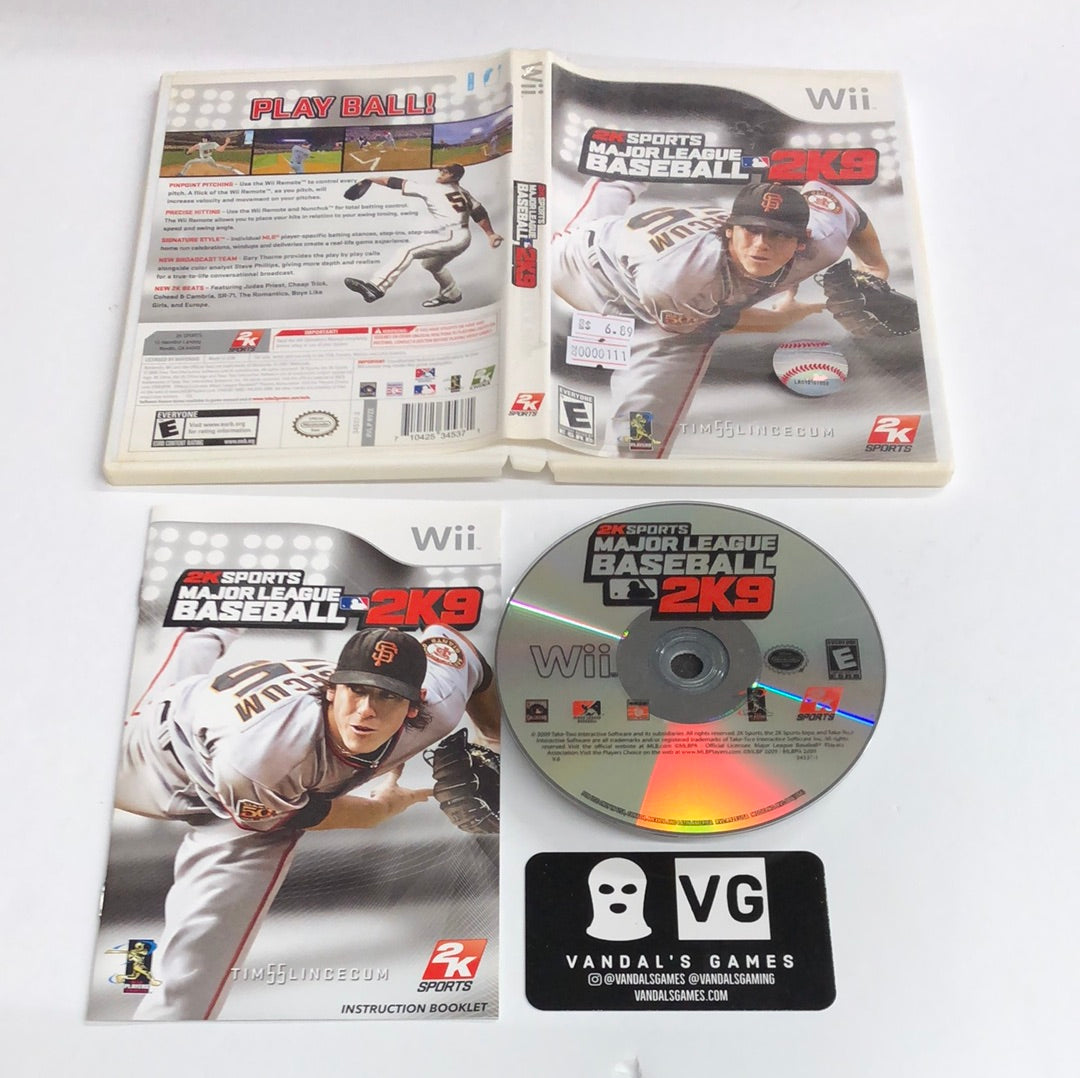 Wii - Major League Baseball 2k9 Nintendo Wii Complete #111