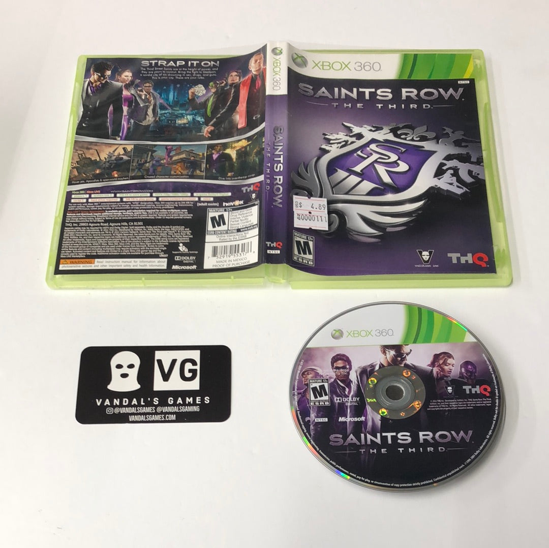 Xbox 360 - Saints Row the Third Microsoft Xbox 360 W/ Case #111