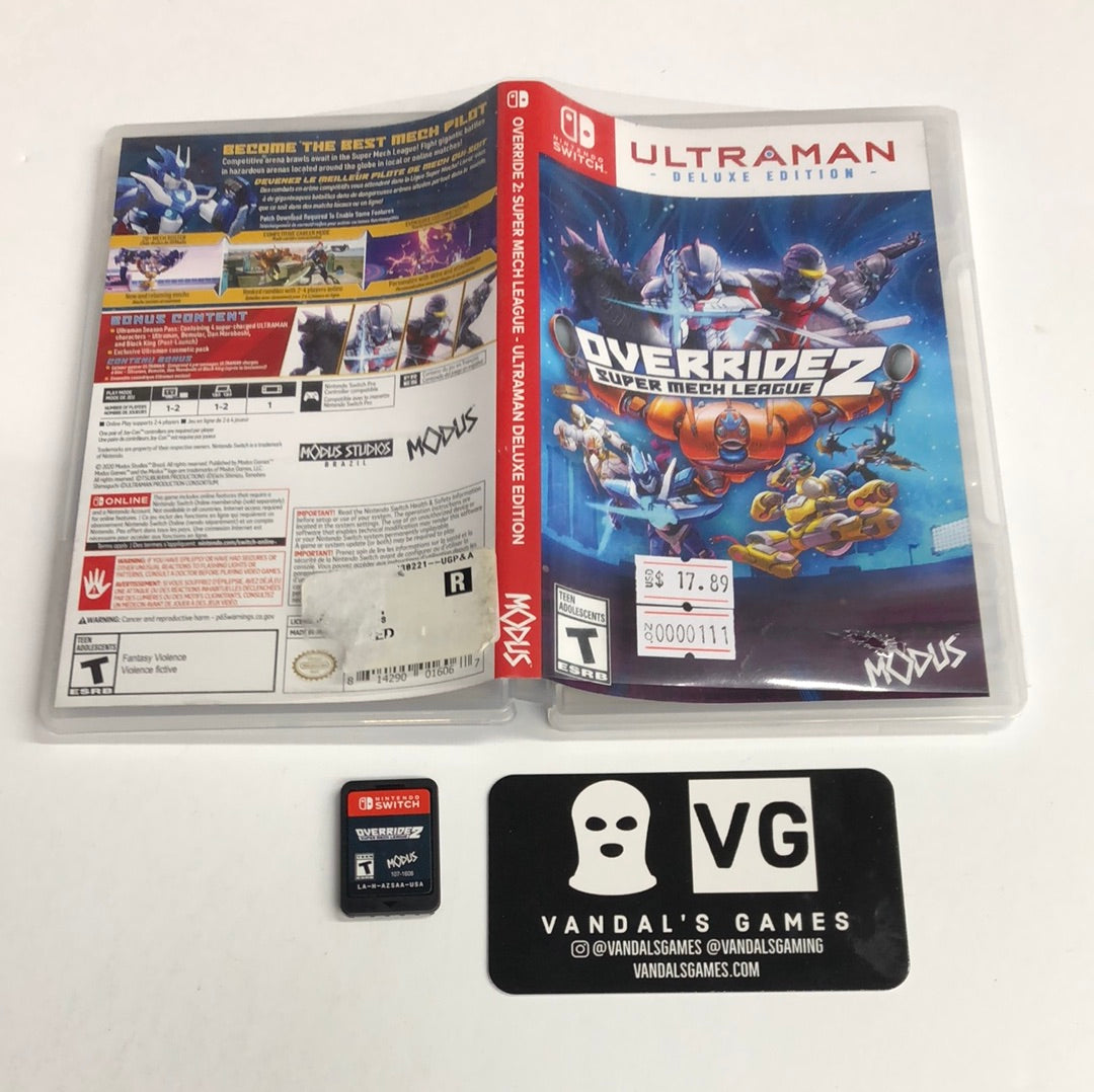 Switch - Override 2 Super Mech League Ultraman W/ Case Nintendo #111