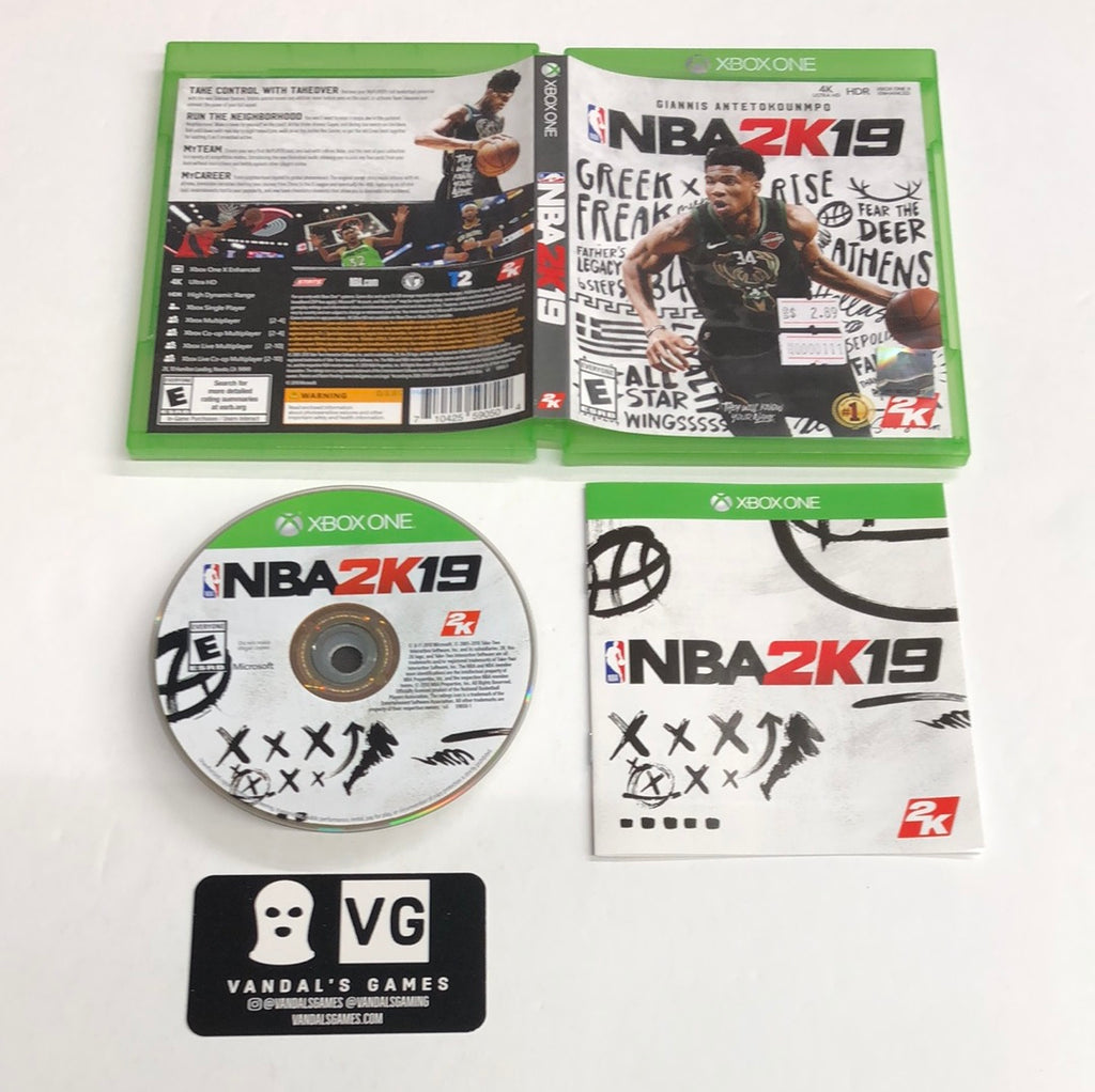 NBA 2K18 & 2K19 2 Game Bundle (Microsoft Xbox One) w/ Case & Manual  710425590504