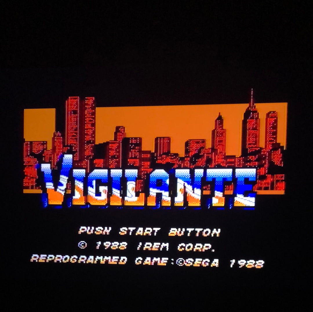 SMS - Vigilante Sega Master System W/ Case Tested #1278