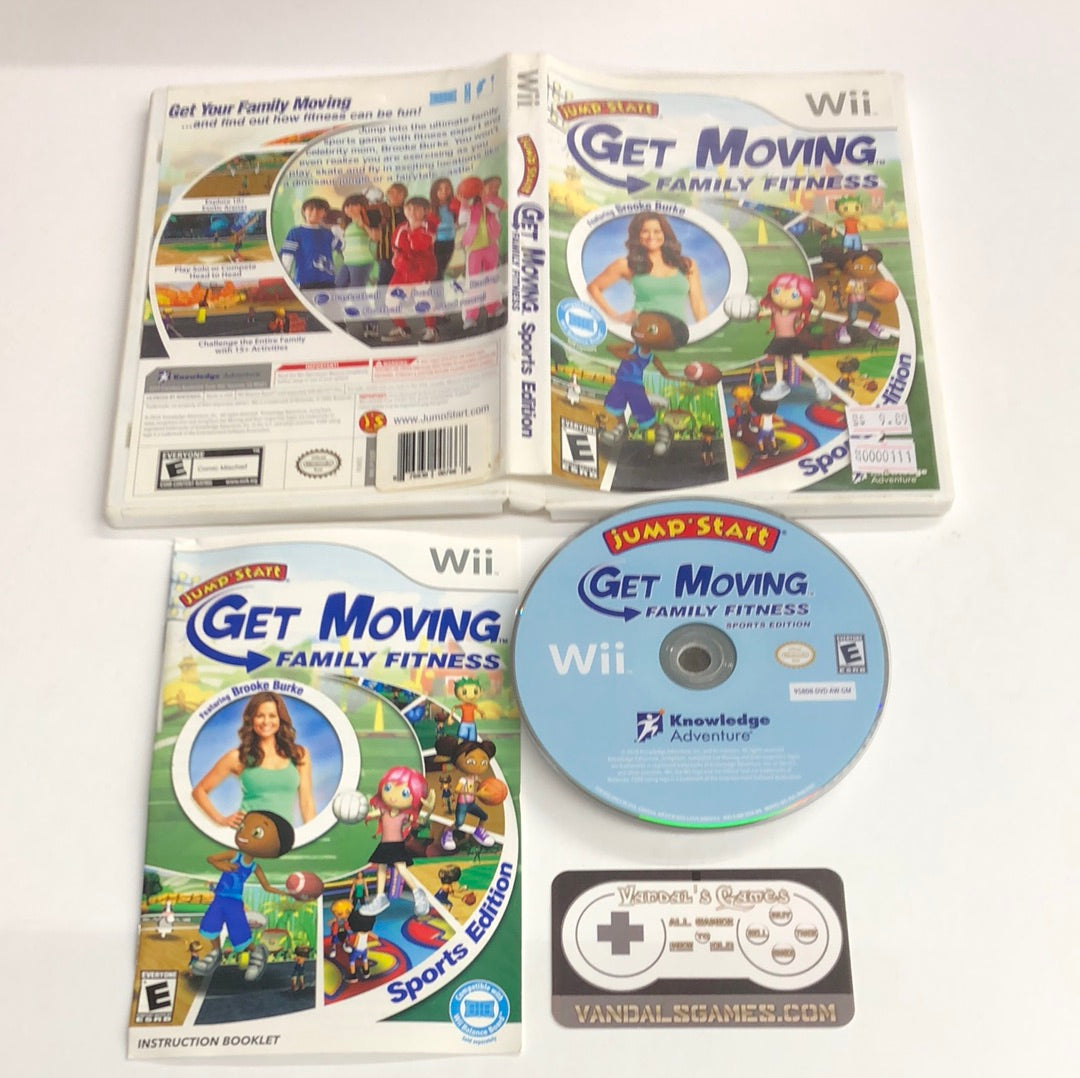 Wii - Jump Start Get Moving Family Fitness Nintendo Wii Complete #111