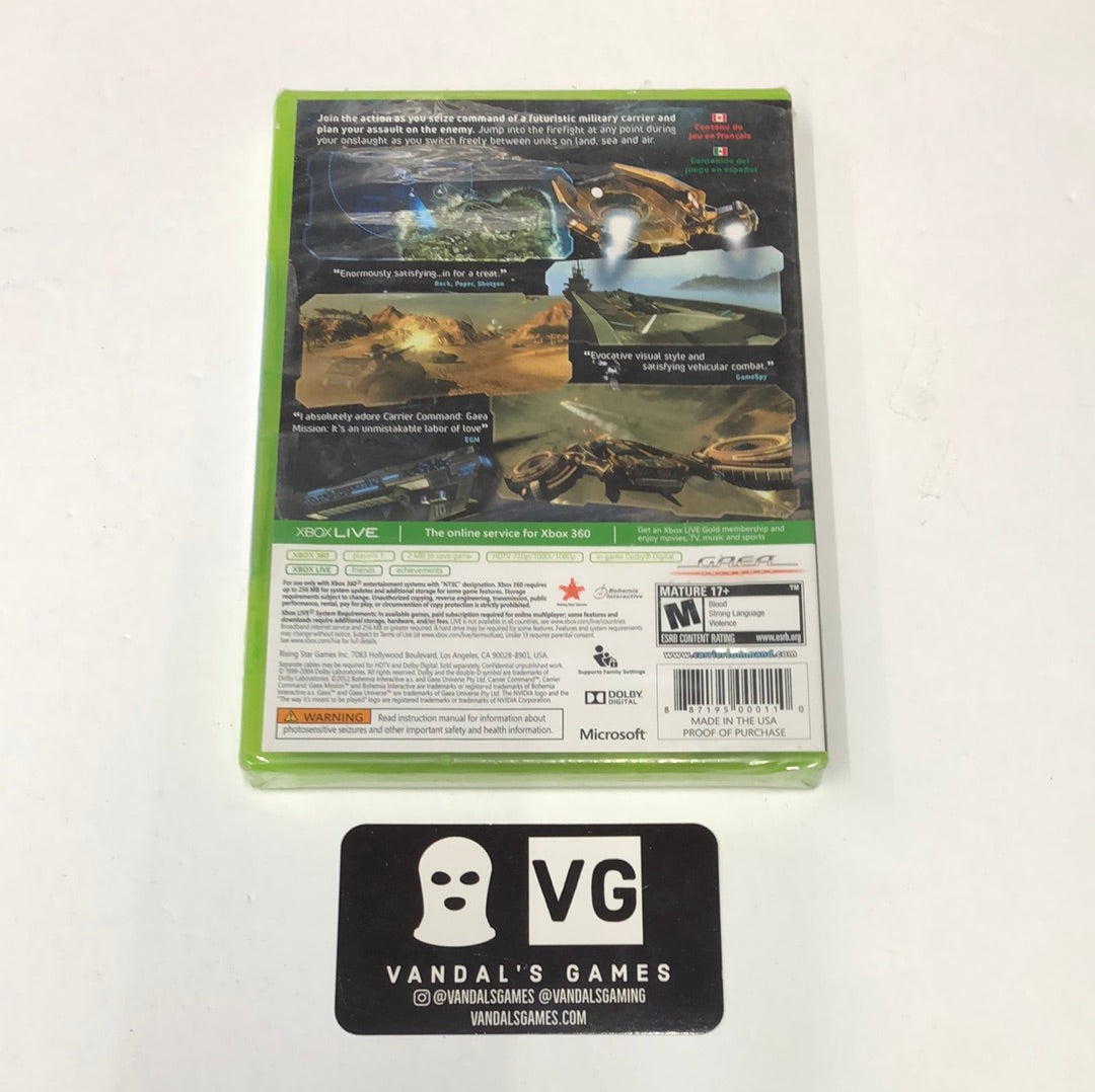Xbox 360 - Carrier Command Gaea Mission Microsoft Xbox 360 Brand New # –  vandalsgaming
