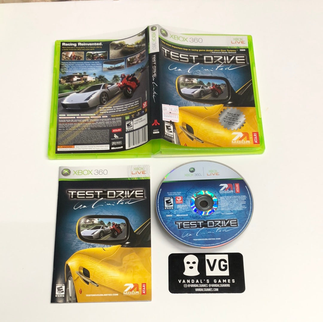 Xbox 360 - Test Drive Unlimited 9/10 Cover Microsoft Xbox 360 Complete #111
