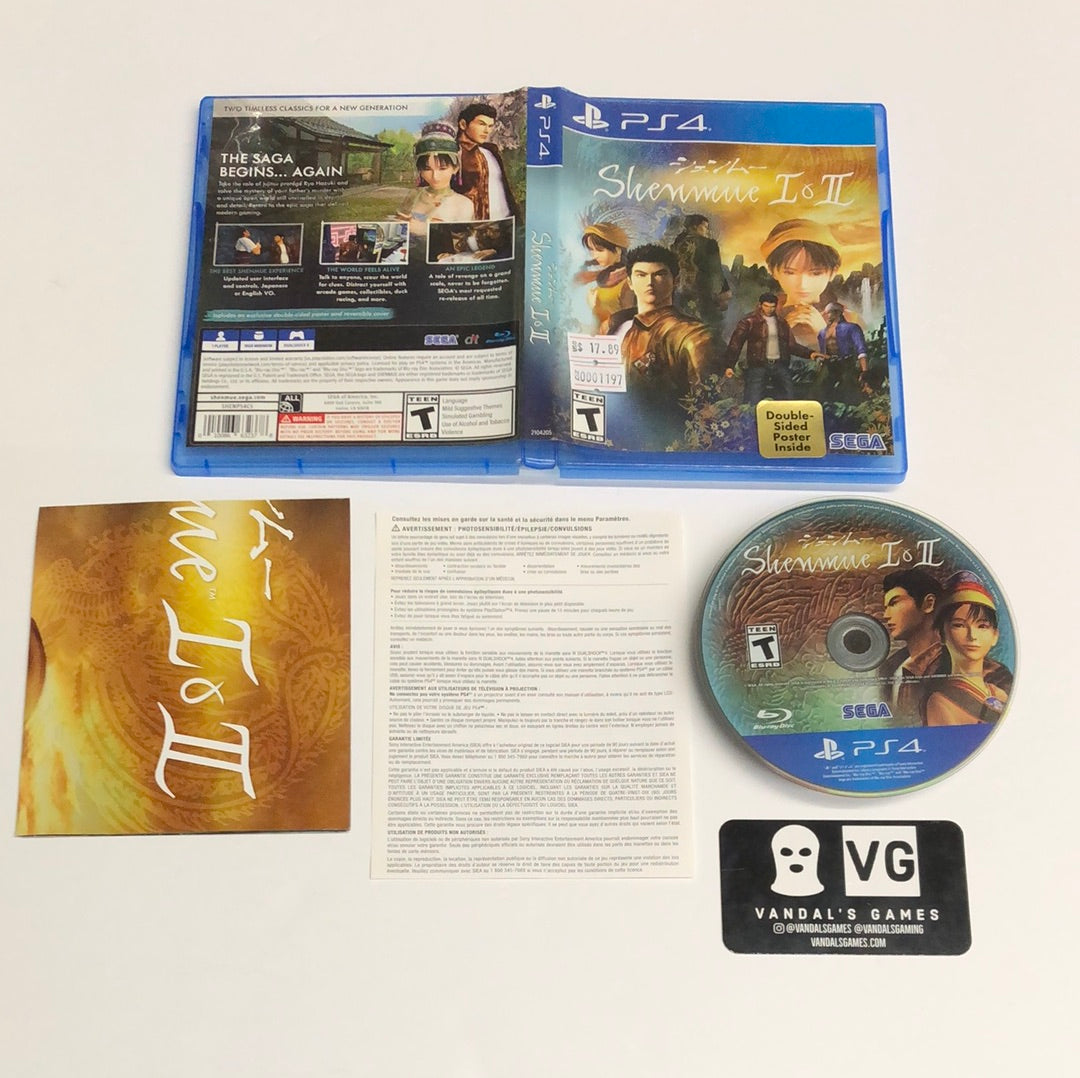 Ps4 - Shenmue I & II Sony PlayStation 4 Complete #1197